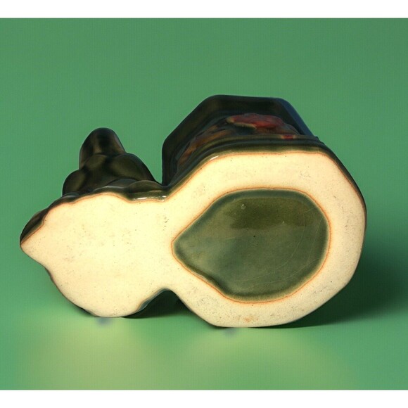 Vintage Occupied Japan- Green Elephant Vase/Planter/Trinket Dish Excellent - Picture 6 of 7